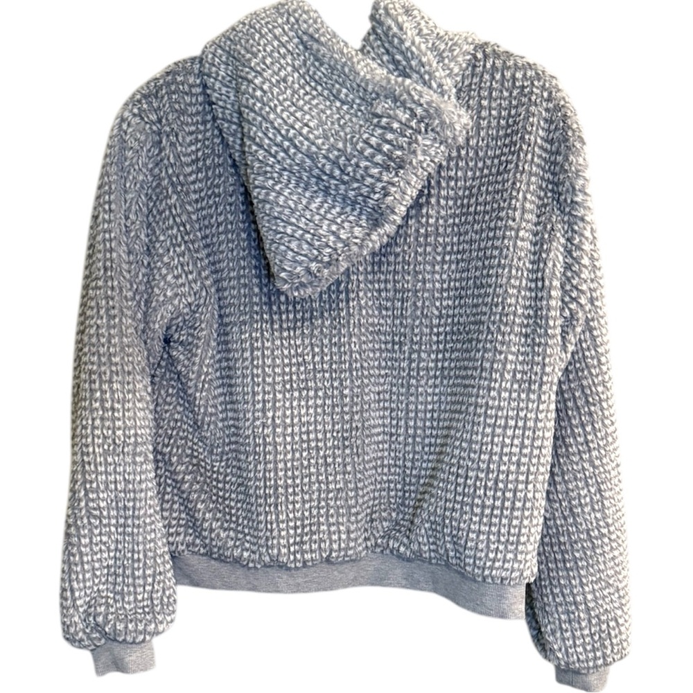 Anthropologie Cozy Gray Hooded Sweater - Picture 5 of 5